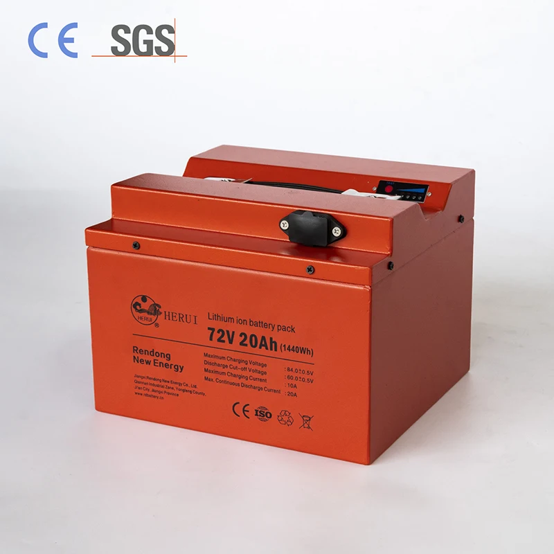Factory Price Lithium 72v 20ah Lithium Ion Lifepo4 Battery with Charger