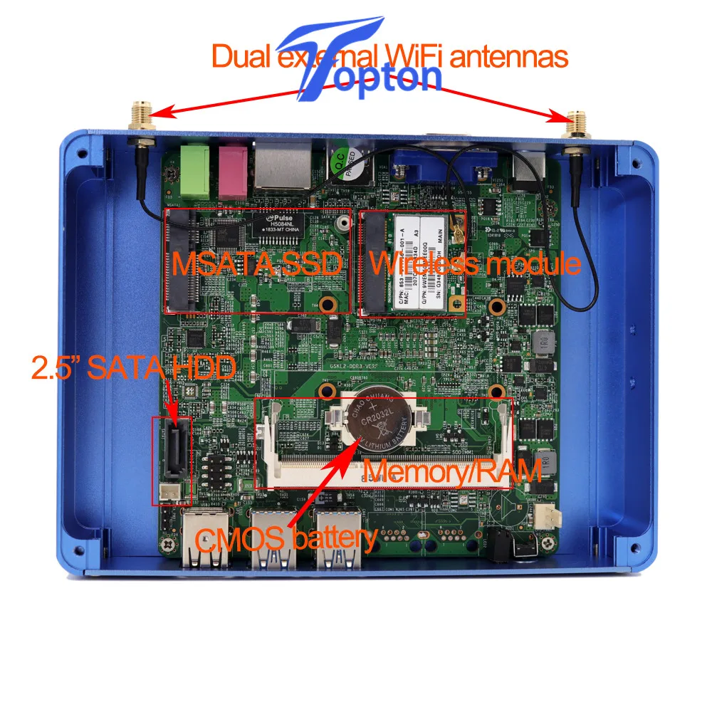 7th Gen Mini computer  Core i5 7200U Fanless Mini industrial PC Window10&Linux mini gaming pc