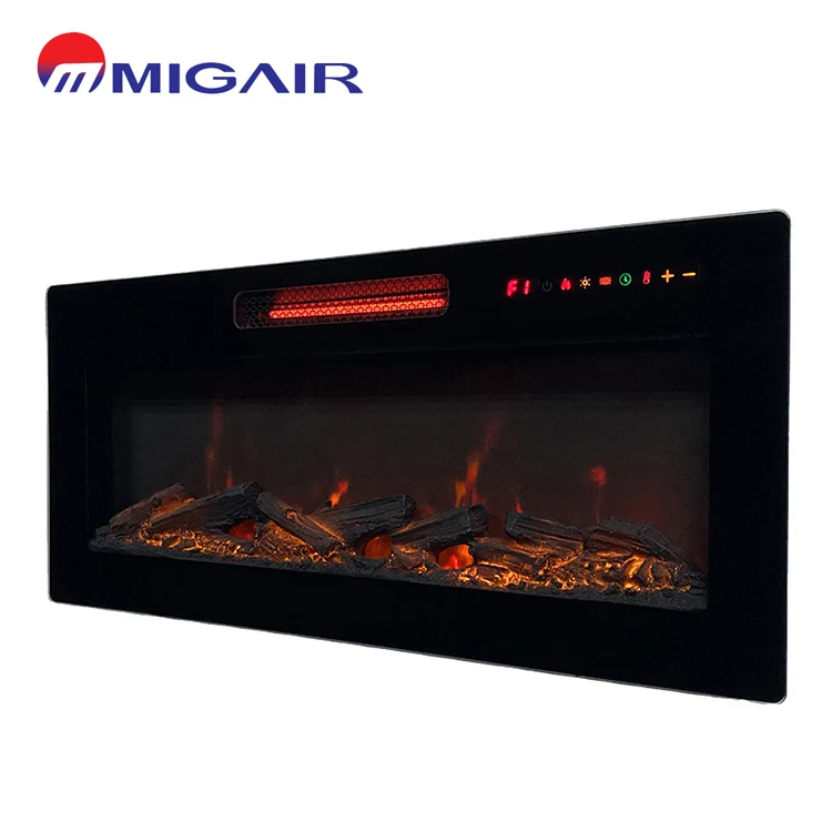 Сенсорный выключатель с дистанционным управлением, 40 дюймов, нагревательный Регулируемый Электрический настенный камин