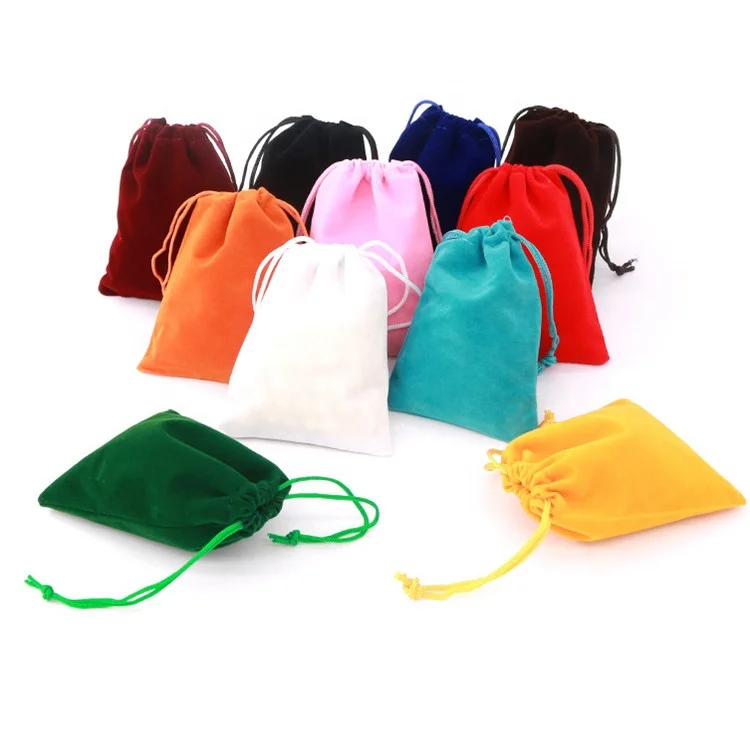 Custom Fabric Velvet Dust Pouch Jewelry Packaging Bag Velvet Pouches