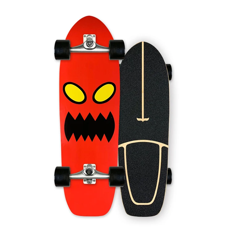 WholeSale Best Selling Surf Skate S7 7 Ply skateboards Maple Wooden Land Carver Surfskate skateboards