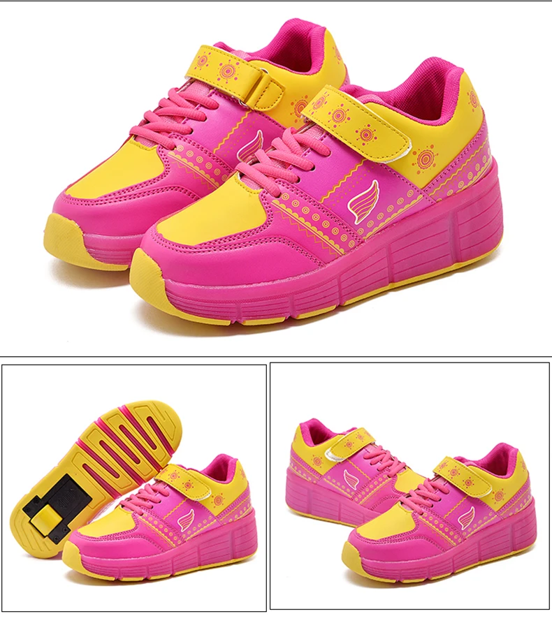 Factory Price Girls Kids Rubber Wheel Outdoor Kicks Roller Skates Shoes Sport Shoes