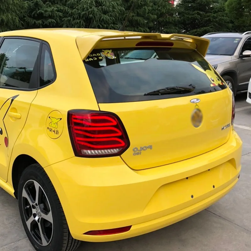 China Changzhou Factory DADAO Manufacture ABS Glossy Rear Wings, Carbon Fiber Rear Spoiler Wings For VW Polo 2011-2018