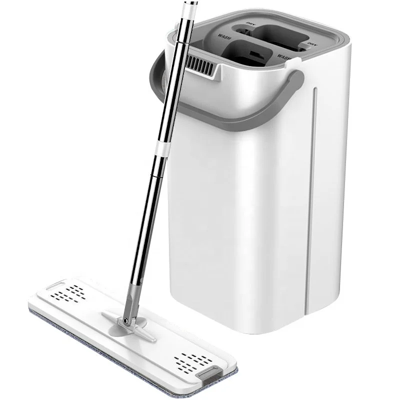 
 Hot Sale Home Cleaning Products Flat Mop with Bucket magic mop online  