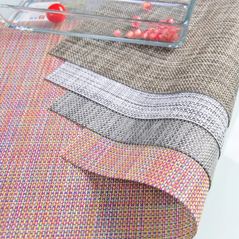 Hot Sale Cheap PVC Table Place mate Kitchen Dining Table High Temperature Resistant Non-slip Home Decoration