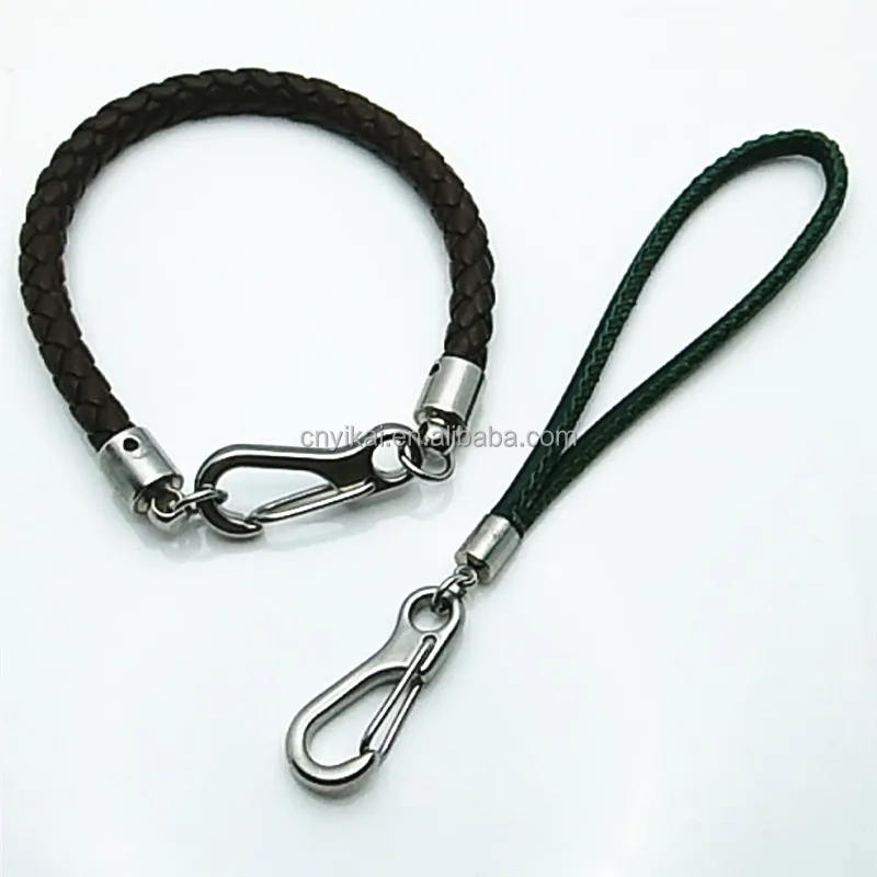 Customized size hot selling new simple stainless steel buckle bow fashion beach umbrella rope bracelet hand ornament rope craft