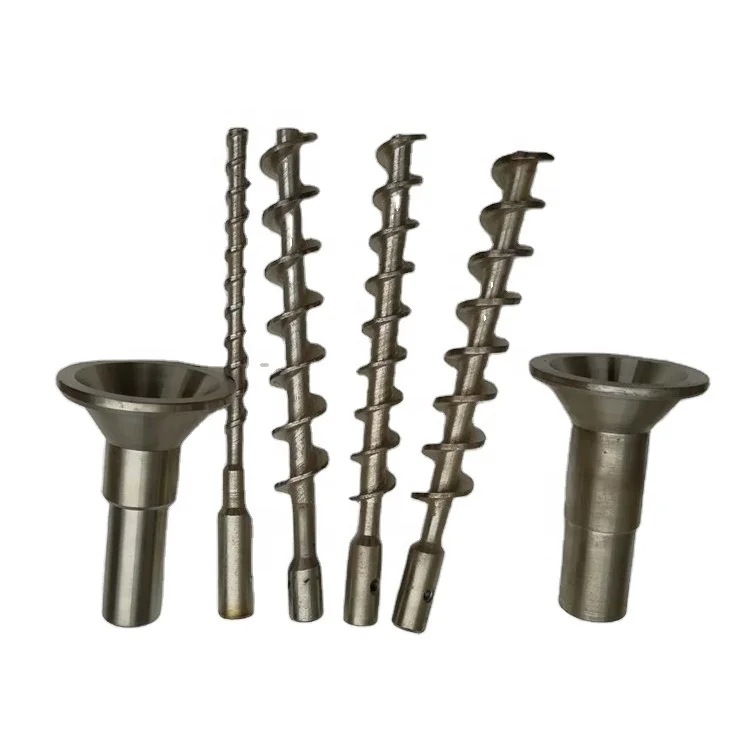 length 460 mm diameter 3 4 5 6 8 10 13  custom stainless steel small mini long auger screw solid machining service oem augers