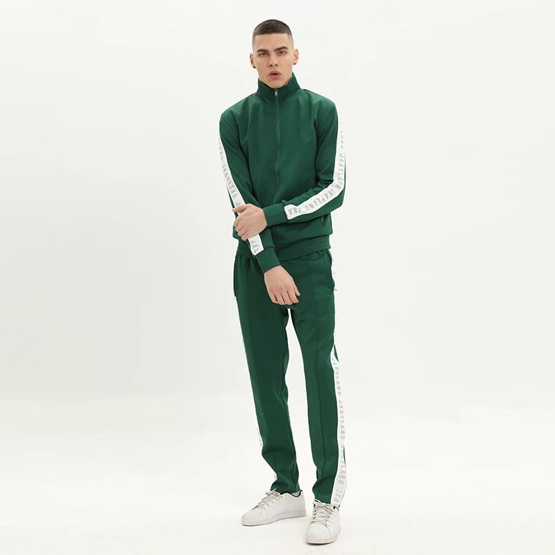 custom Logo Full Zip Up men 95% polyester/5% spandex tech Sportswear jogger sweatsuits mens tracksuit