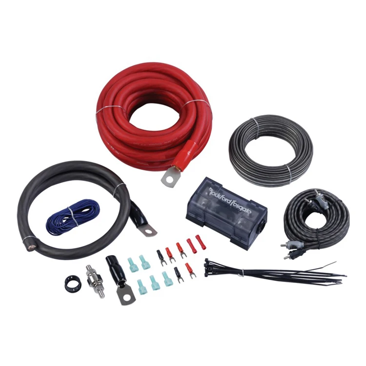 Huxi-cable factory AMP kit низкая цена высокое качество 4AWG Установочный провод для автомобильного усилителя звука