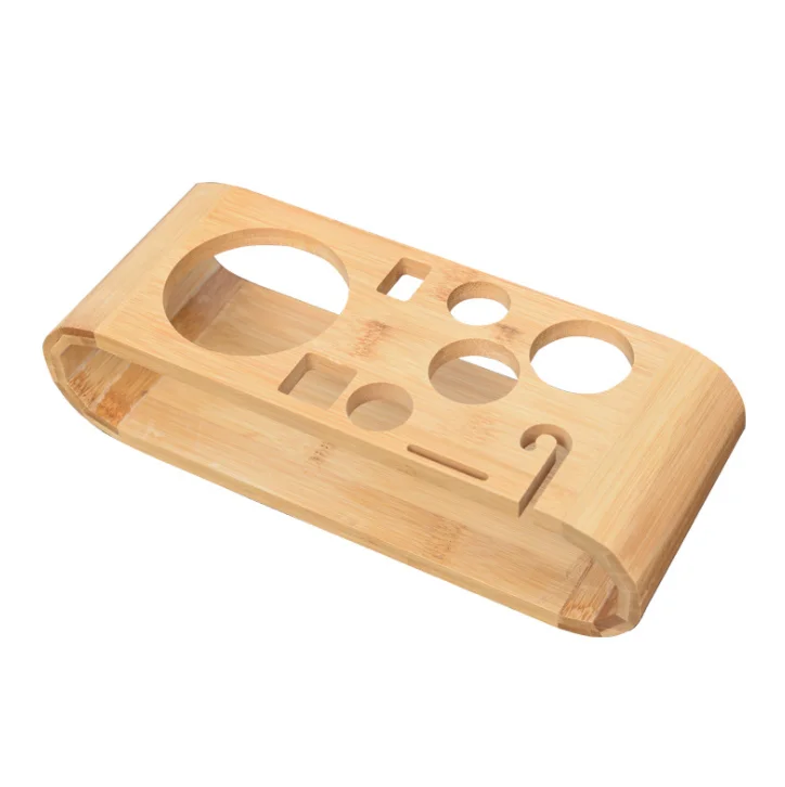 Custom natural wooden bamboo stand Bamboo Bartender Kit Stand