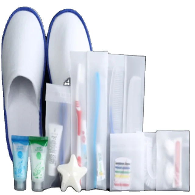 Custom hotel amenities set