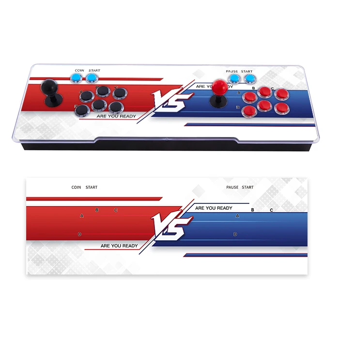 Factory sales video game double joystick game box arcade cabinet acrylic panel