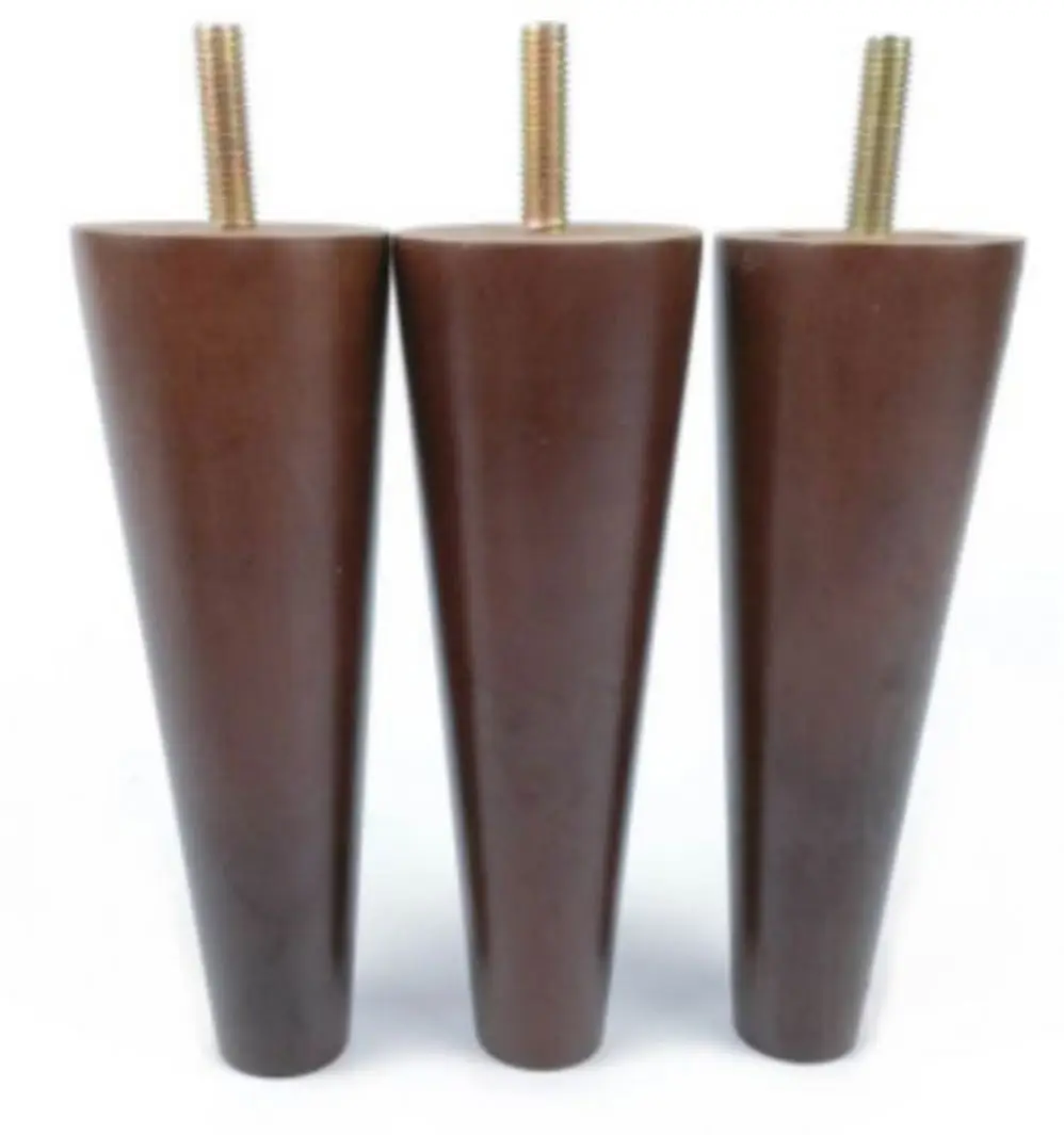 4pcs Lucite Sofa Legs Clear Round Furniture Legs Replacement with Metal Accessories Plastic Durable Modern Wooden Sofa Sofa Feet