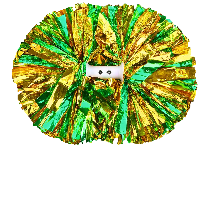 Eco-friendly PET Cheerleading metallic Pom Girls PINK Cheer accessories  International Competition Pom Poms