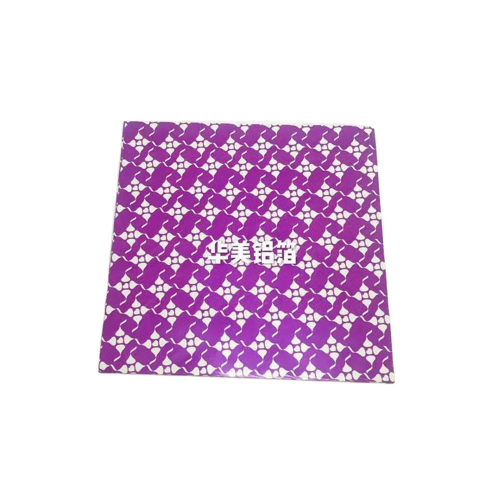 customized color  printed aluminum foil sheet for chocolate tea cake candy gift food bread mooncake  packing