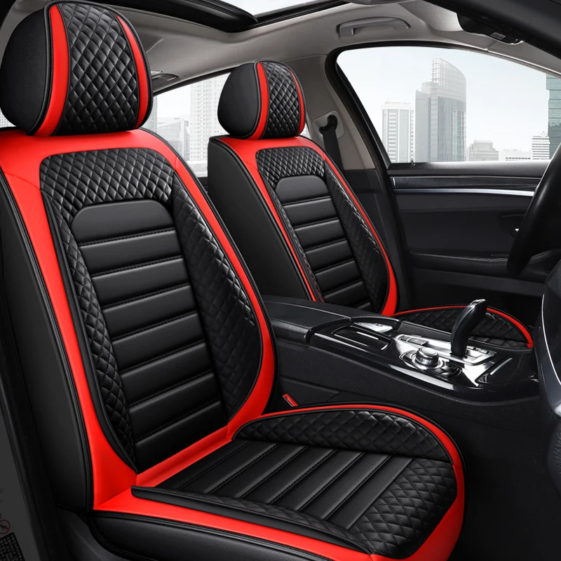 Top Quality Full Set Protection Pvc Leather Universal Car Seat Cover Protector Waterproof