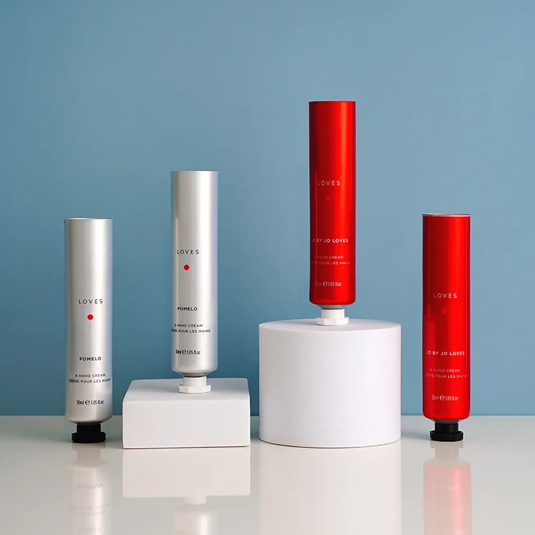 Empty Collapsible Plastic Tube Cosmetic Cream Container Aluminum Plastic Laminated Tube Hand Cream Packaging Tube