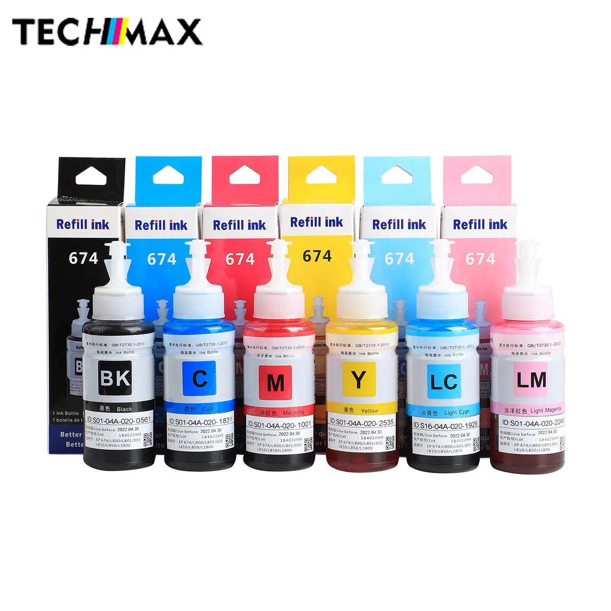 70ml  Refill Ink L810 L800 L805 L1300 L801 L850 L1800 For Epson L1800 Printer