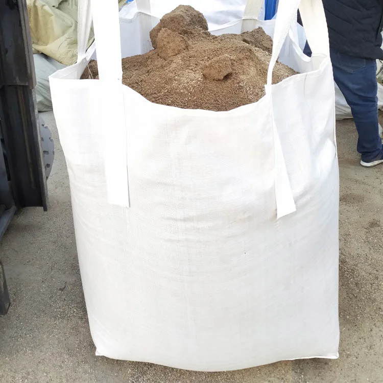 1ton 1.5ton PP big bag packaging pp jumbo bags for sand , building material , chemical, fertilizer, flour