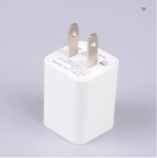 JCX/2023 Wholesale Slim  5V 1A 2 USB 2 Ports Travel Adapter Fast Charging USB Wall Charger