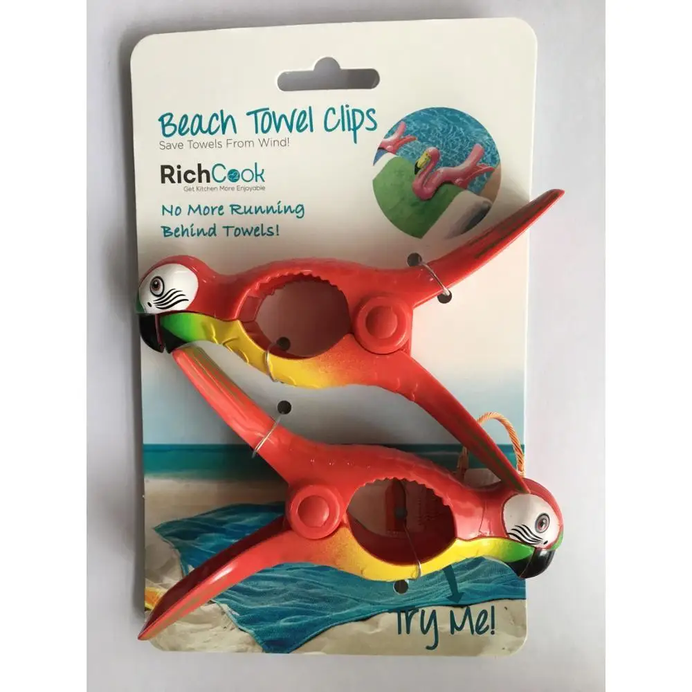 
Wholesale animal shape plastic beach towel clips 