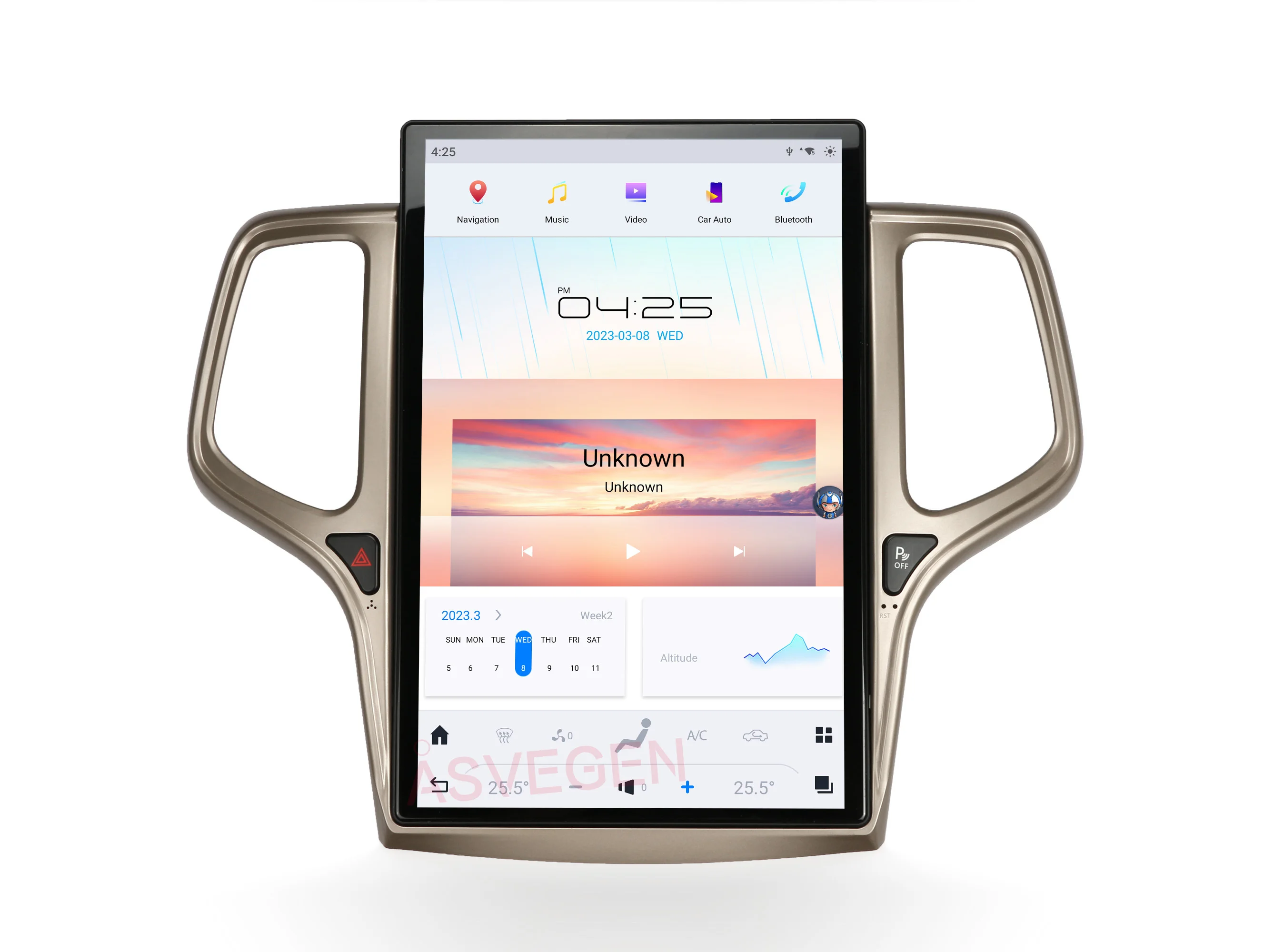 14.4' Qualcomm Android 13 Car DVD Stereo Radio Player For Jeep Grand Cherokee 2013-2020 With Car GPS Navigation