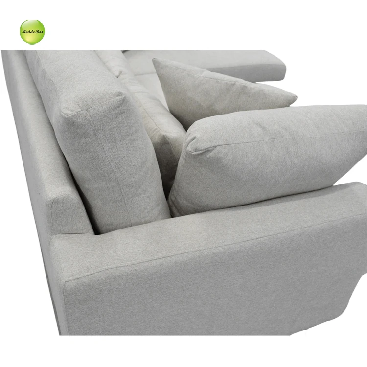 Modern Cheap Sofas L Shape White Luxury Leather Corner Sectional Sofa Set Furniture Living Room