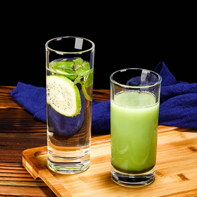 Оптовая продажа, высококачественные стеклянные стаканы для питьевой воды с тяжелым основанием, стеклянные стаканы для ликера Mojito, стеклянные стаканы, стеклянные чашки