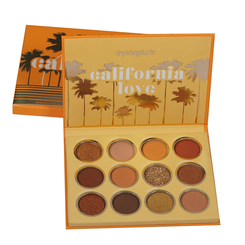 
Wholesale Eyeshadow Palette 12 Color Bake Color Eye Shadow Glitter Private Label Baked hawaii style Makeup Eye Shadow 
