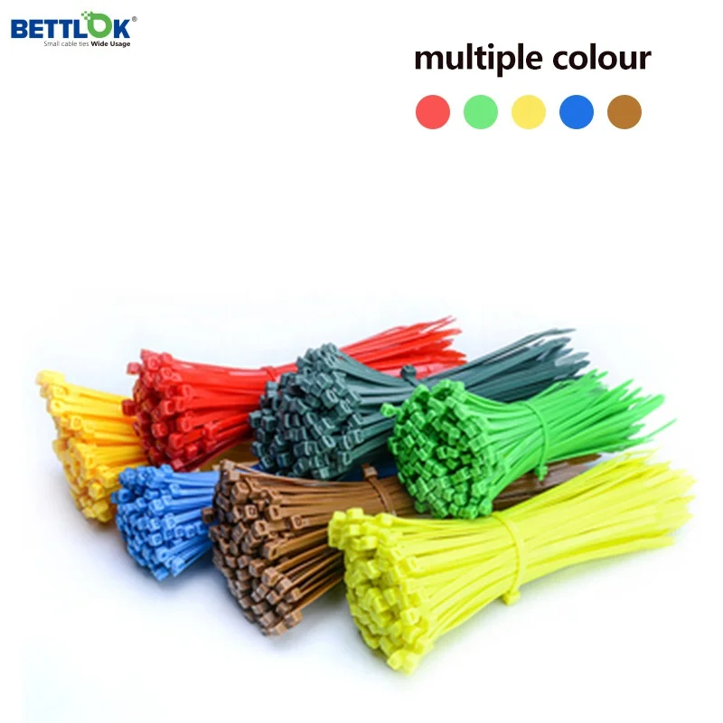 Bettlok China supplier nylon 66 pa 66 material plastic nylon cable tie supplier cable clamp strap wraps