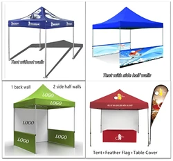 Promotional Trade Show Tent 10x20 ft Outdoor Portable Waterproof Durable Folding Pop Up Gazebo Canopy Event Tent