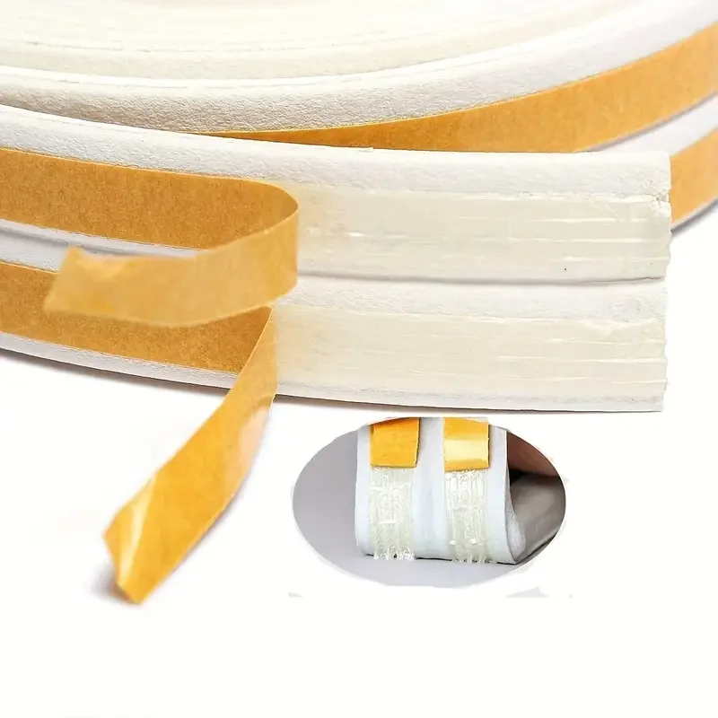 Self-adhesive Weatherstrip EPDM Foam D E profile Door Window Insulation draught Excluder tape Seal Strip