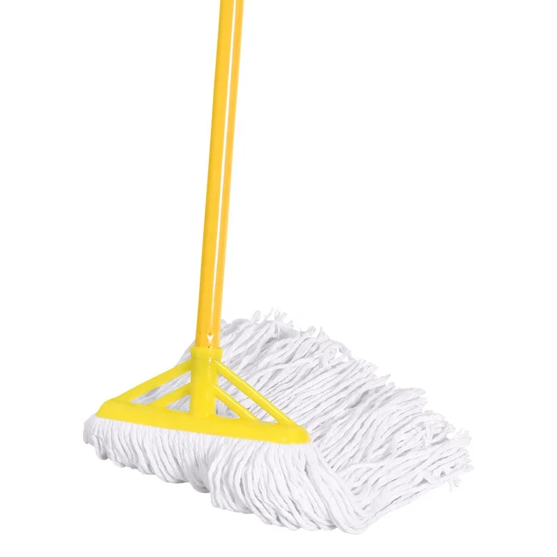 Factory Wholesale Promotion Cheap Price Cleaning Mops and Brush Cotton Mop With Wood Stick