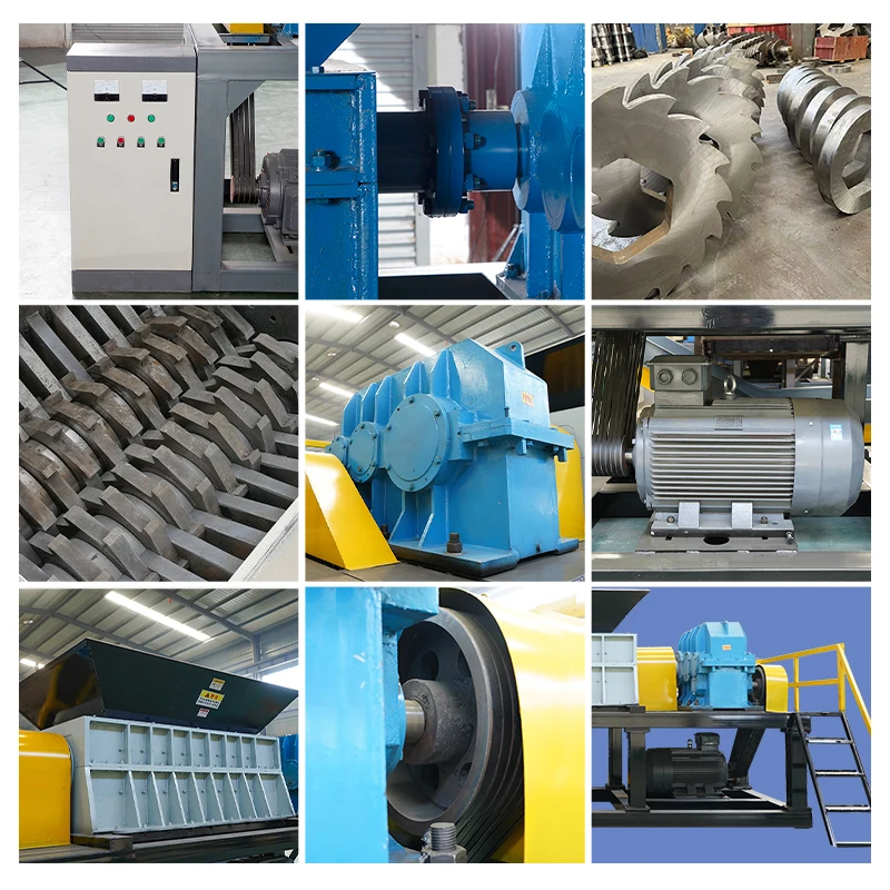 Pipe Barrel Bottle Film Disk Plastic Shredder Recycling Machine PE PP PVC PET Plastic lumps Crusher plastic shredder machine