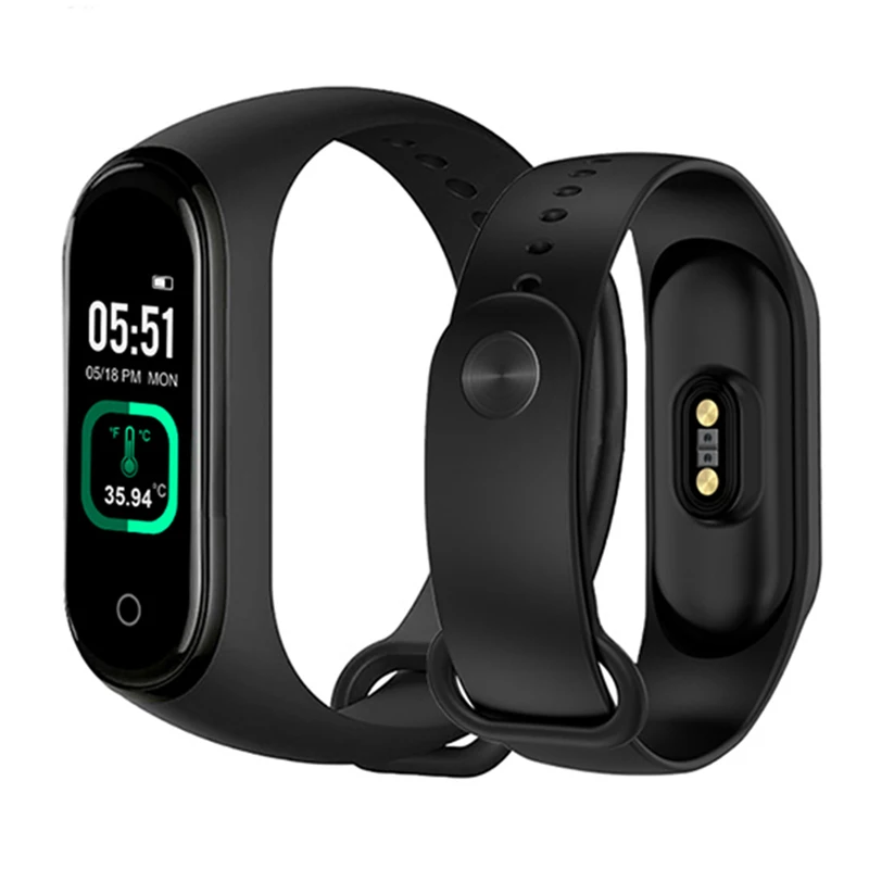 
OEM reloj inteligente M4 Mi 4 New Temperature Wrist Bands with Thermometer SDK Fashion Strap Smart Bracelet 