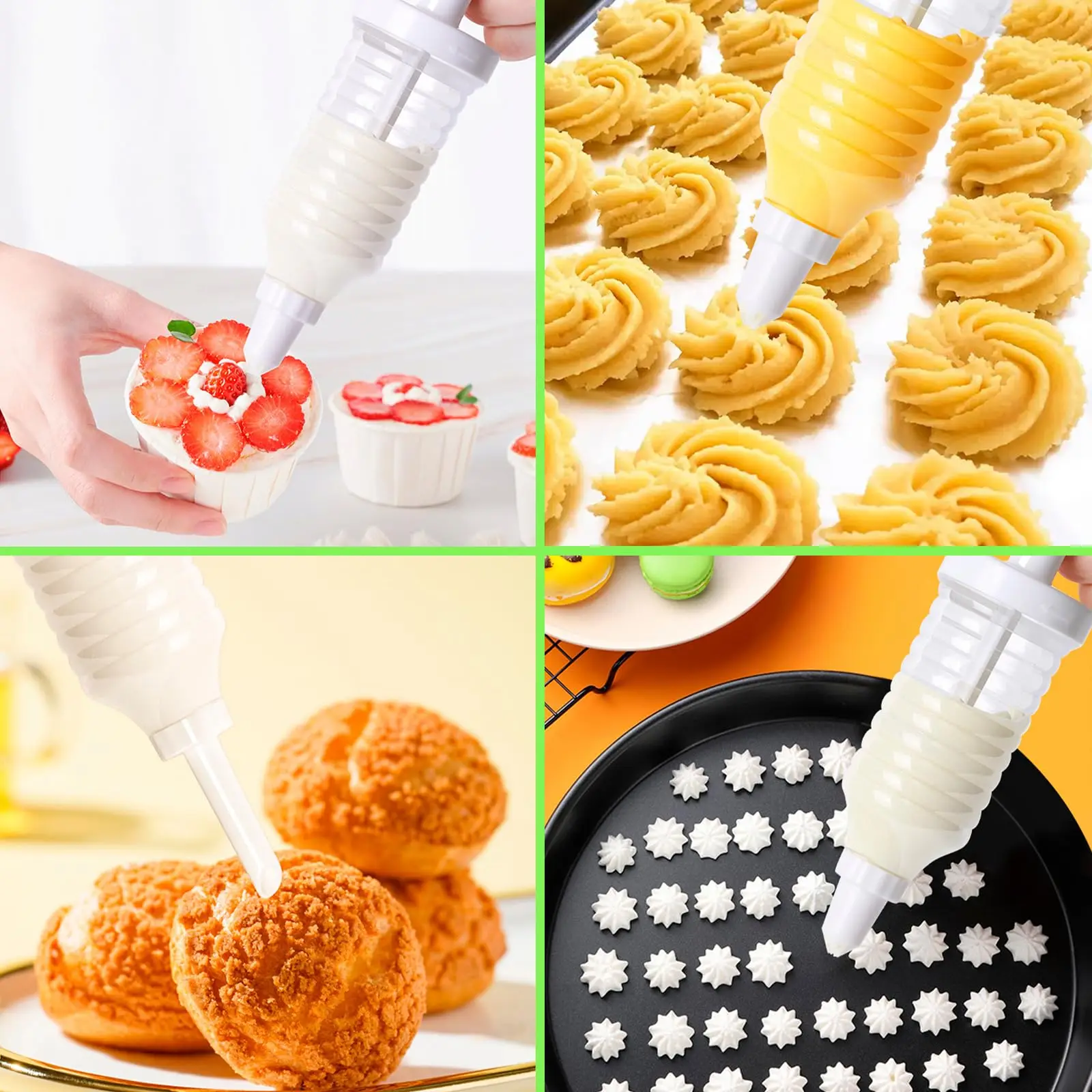 Wholesale New Design 8-Pieces Cake Decorating Icing Gun