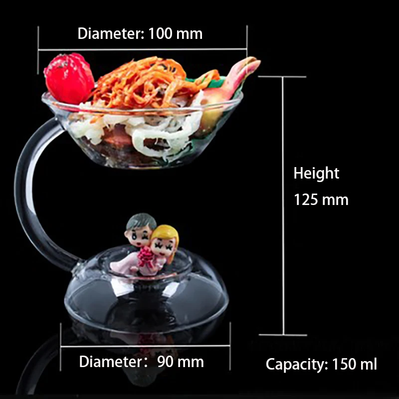 Wholesale high borosilicate glass bowls restaurant with characteristic tableware