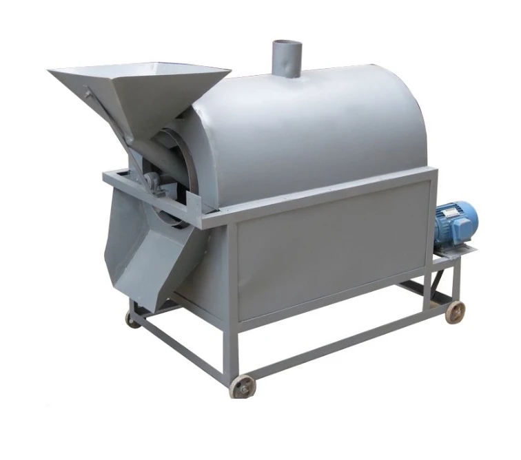 commercial automatic peanut rice flour roaster/cocoa bean roasting machine