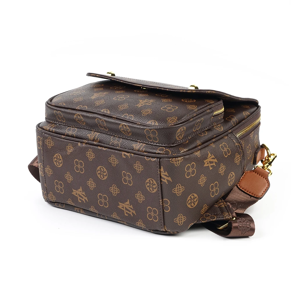 classic private label luxury Bulk Wholesale Hot Selling Printing Portable PVC Leather Backpack School Bags For Students