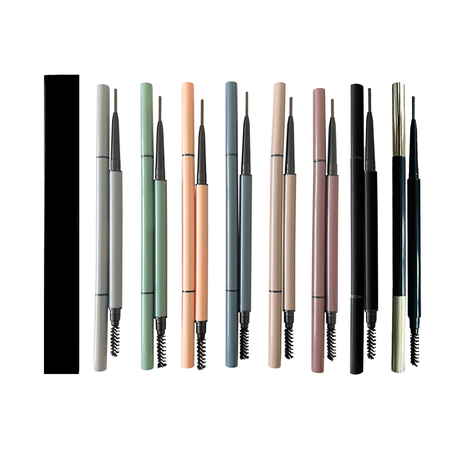Your Logo long lasting automatic eyebrow pencil makeup eyebrow pencil with brush