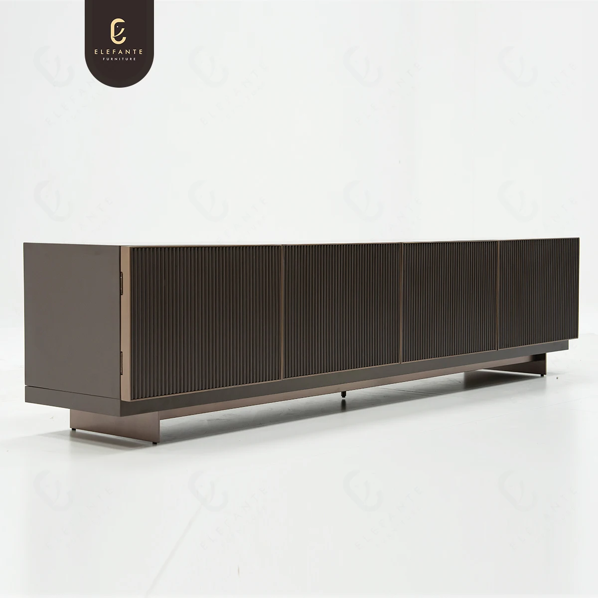 Stainless Steel Wall Unit Tv Cabinet Modern Design Luxury Extra Wide Tv Console TV Unit