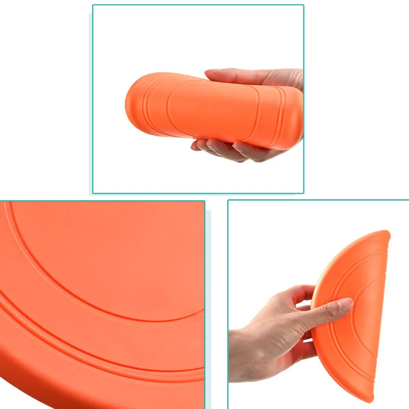 7 inch Soft Rubber Dog Flying Disc,Dog Flyer Toy,Floating Saucer for Pets