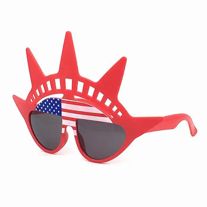 High USA Flag Printed Sunglasses PC Lens Square Classical Pink Polarized Polar Boxed Protection Sunglasses Promotion Gift