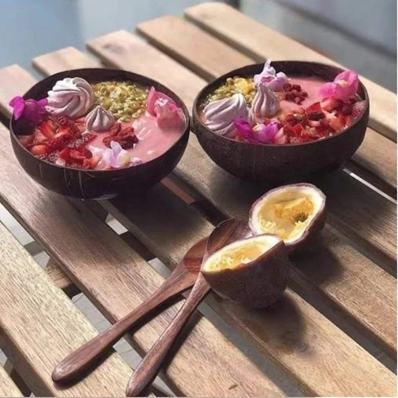 
Coconut Shell Bowl VietNam Coconut Bowl And Spoon Set 