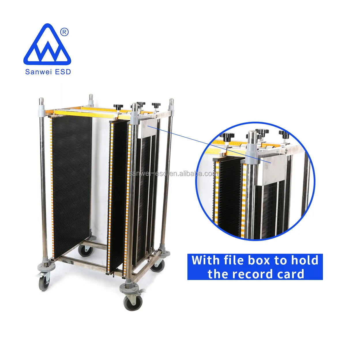 3W-9805208-2 Electronic Workshop PCB ESD antistatic storage trolley