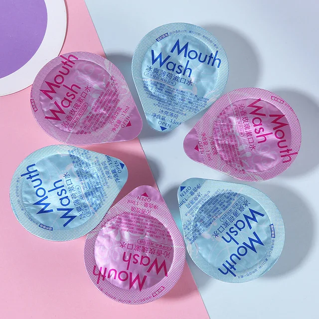 Mouth Wash portable capsule Organic Cleansing Mouth Wash 350ml 10ml  Mint Mouth Wash no alcohol Private Label ready to ship