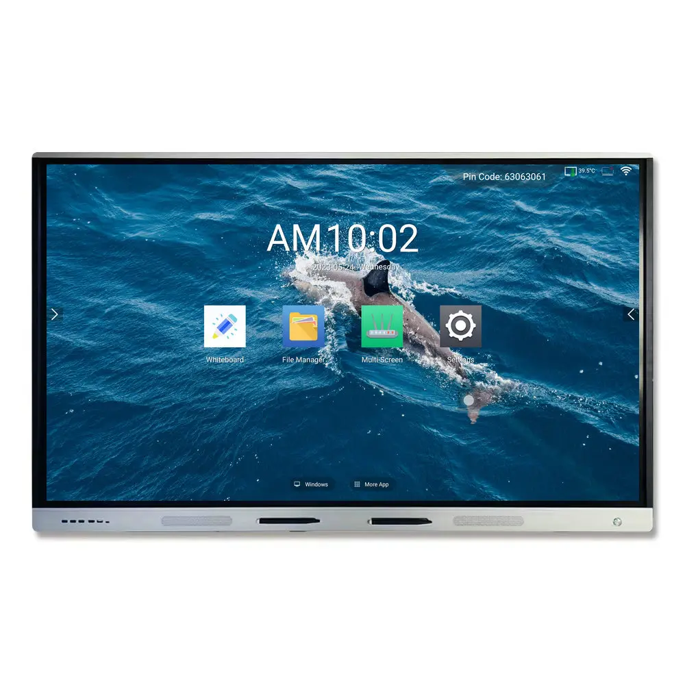 4K HD display electronic interactive whiteboard 43 inch portable smart board interactive boards for schools