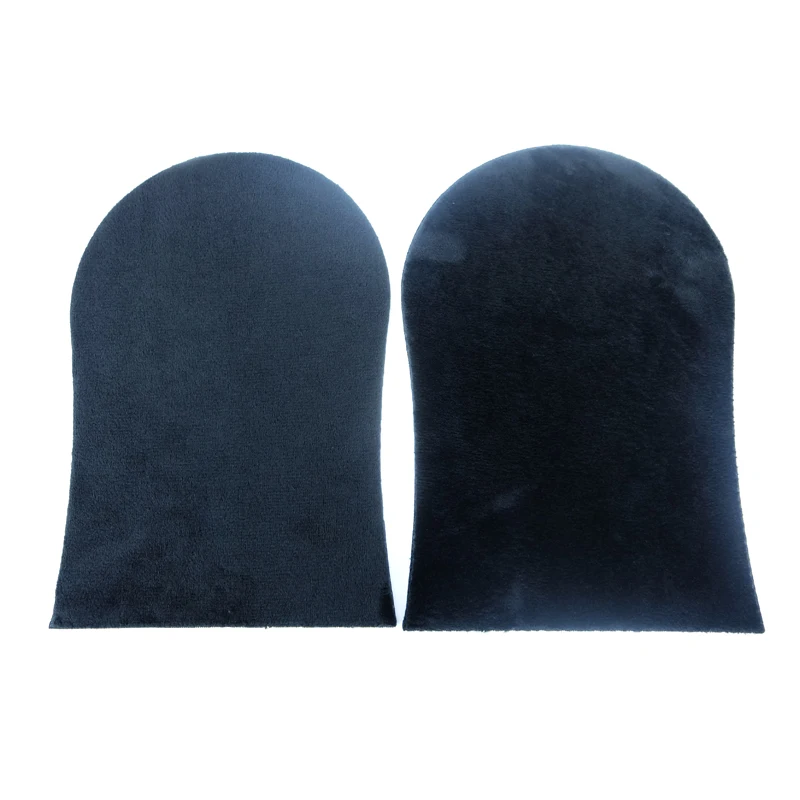 Free Sample short plush self Tanning Applicator Mitt Glove for Sunless Tan Lotions Mousses Sprays Streak Free
