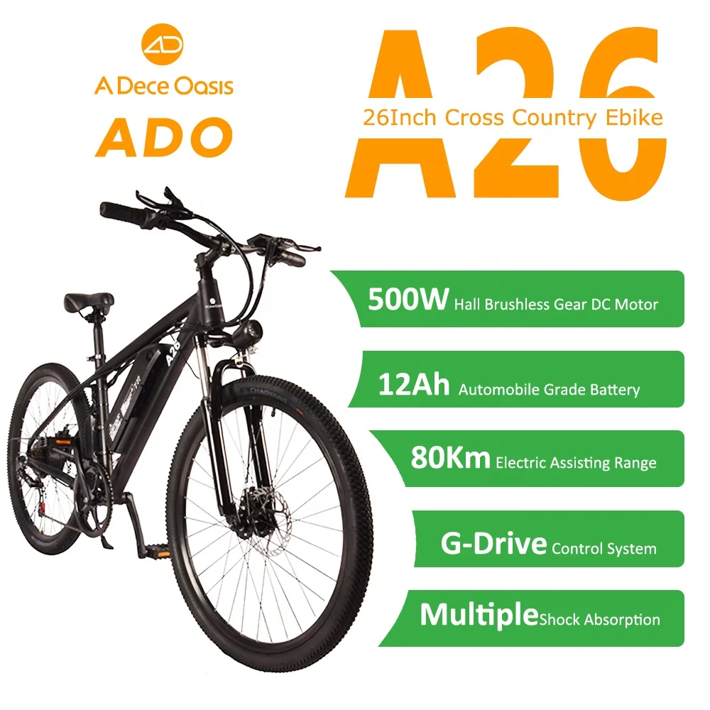 ADO Bike A26 ebike Новый электрический велосипед классический внедорожный Электрический городской мотоцикл Горный