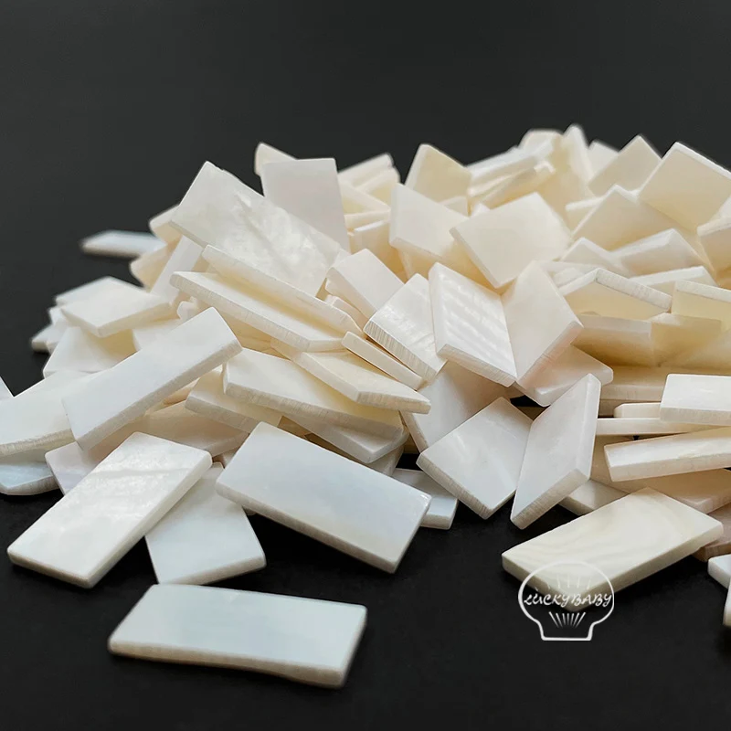 20mm*10mm*2mm natural Mother Of Pearl Blanks Creative DIY jewelry accessories  carved inlay decoration material